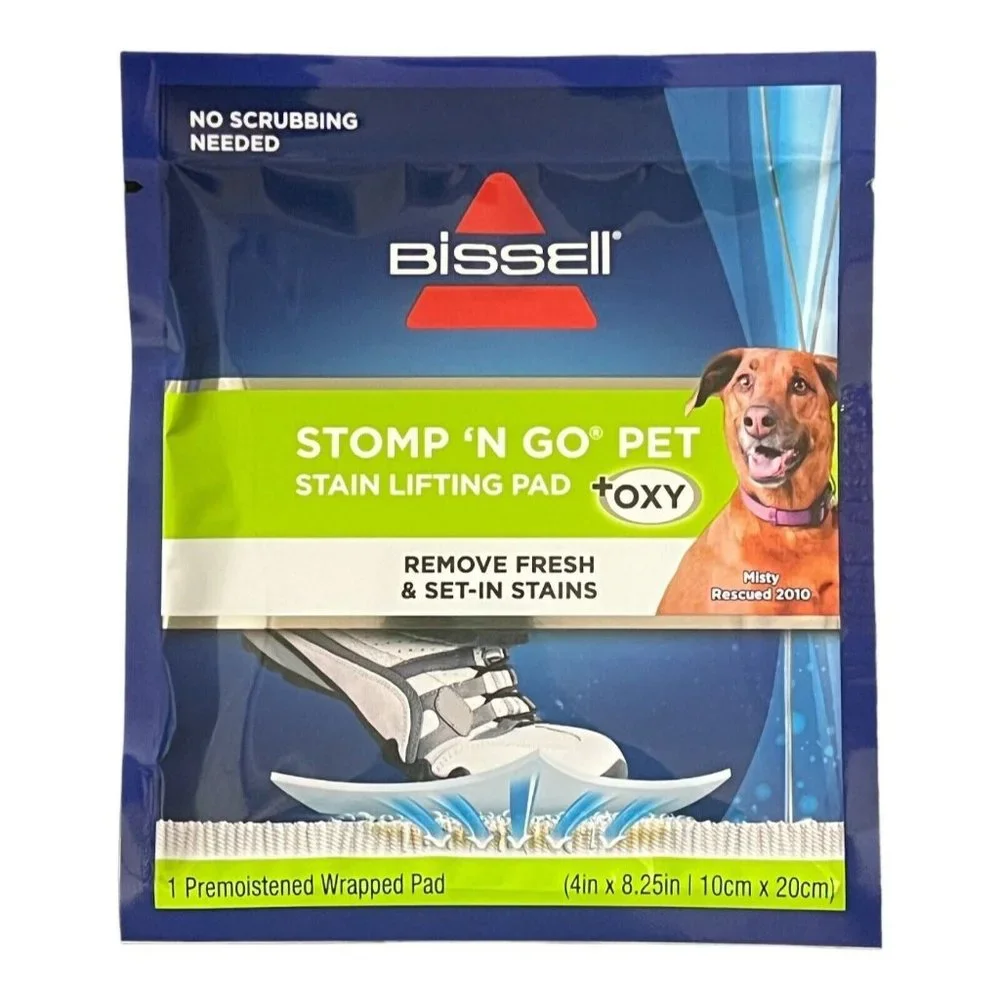 Bissell Stomp 'N Go Pet Stain Lifting Pads + Oxy for Carpet & Rug Lot of 3 New